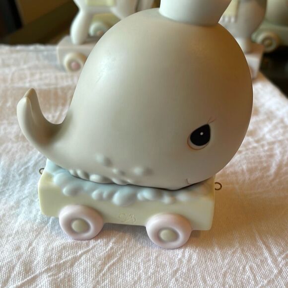 Vintage 1991 Precious Moments Birthday Train 10th Birthday Whale. - Picture 4 of 7
